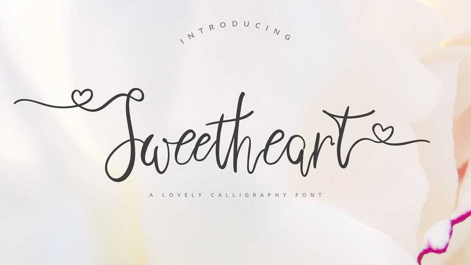 Sweetheart Script Font › Fontesk