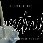 Sweetmilk Handwritten Font