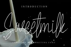 Sweetmilk Handwritten Font