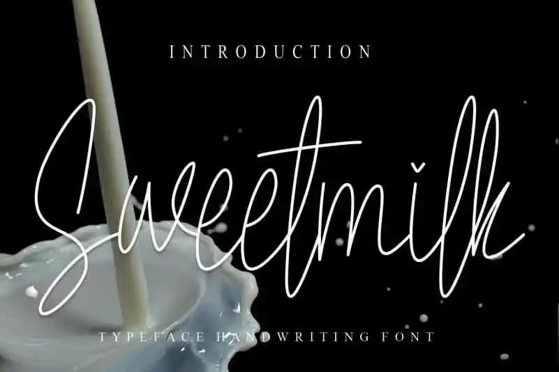 Sweetmilk Handwritten Font