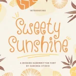 Sweety Sunshine Display Font