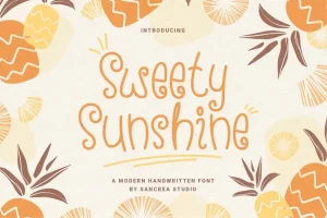 Sweety Sunshine Display Font