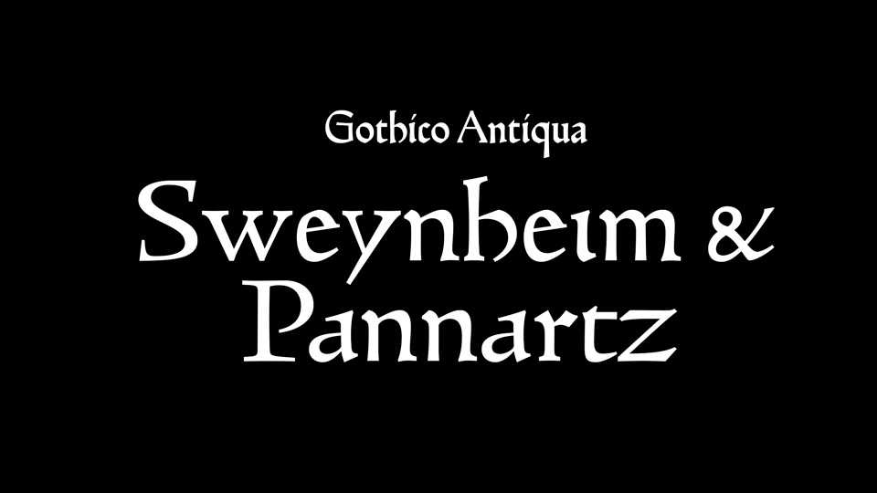 Sweynheim & Pannartz Typeface › Fontesk
