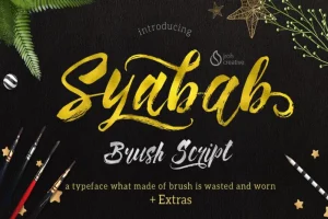 Syabab Brush Script