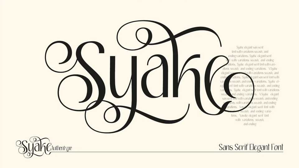 Syake Font › Fontesk