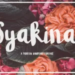 Syakina Brush Font