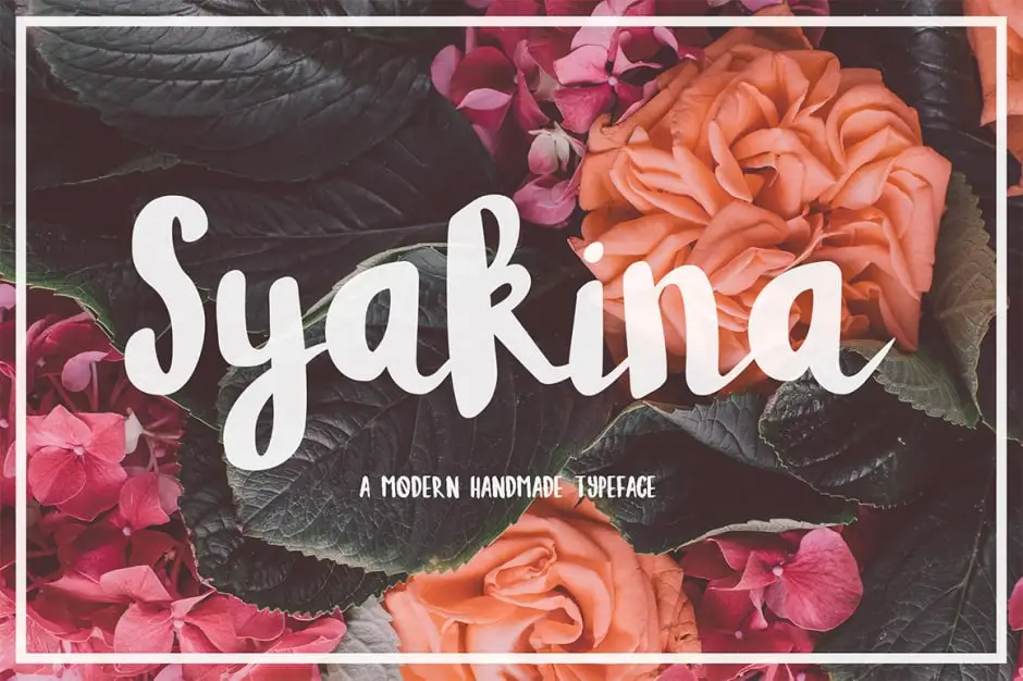 Syakina Brush Font