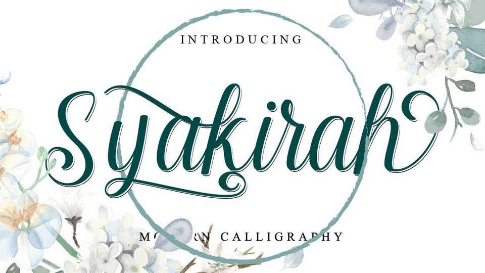 Syakirah Script Font › Fontesk