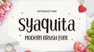 Syaquita Font › Fontesk