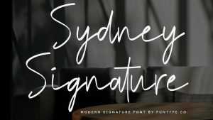 Sydney Signature Font › Fontesk