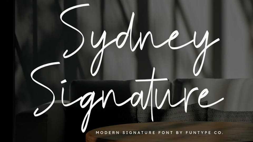 Sydney Signature Font › Fontesk