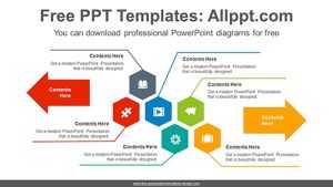Symmetric hexagon PowerPoint Diagram Template