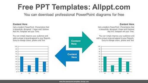 Symmetrical Arrow PowerPoint Diagram