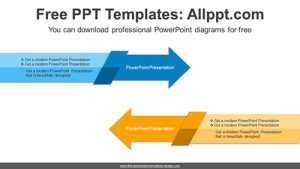 Symmetrical Arrows PowerPoint Diagram
