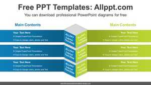 Symmetrical Banner PowerPoint Diagram
