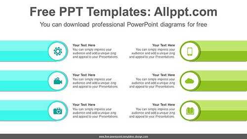Symmetrical Banner PowerPoint Diagram