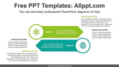 Symmetrical Banner PPT Diagram