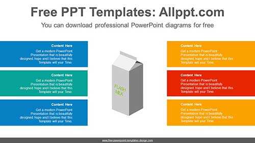 Symmetrical Banners PowerPoint Diagram