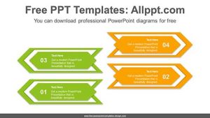 Symmetrical Chevron Banner PPT Diagram