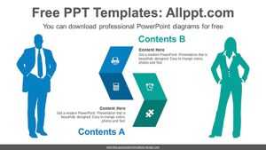 Symmetrical Chevron PowerPoint Diagram