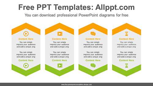 Symmetrical chevron PowerPoint Diagram Template