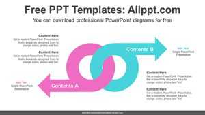 Symmetrical Doughnut Arrow PowerPoint Diagram