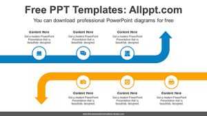 Symmetrical Intersect Arrows PowerPoint Diagram