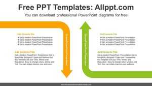Symmetrical Intersect Arrows PPT Diagram