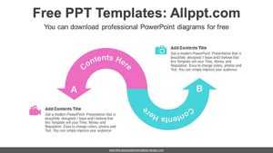 Symmetrical Semi-Doughnut Arrow PPT Diagram