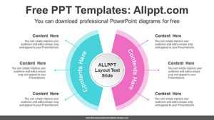 Symmetrical Semicircle PPT Diagram