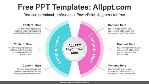 Symmetrical Semicircle PPT Diagram