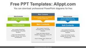 Symmetrical Text Boxes PowerPoint Diagram