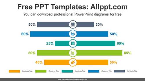 Symmetry Column Chart PPT Diagram