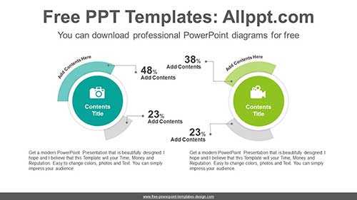 Symmetry Doughnut Chart PPT Diagram