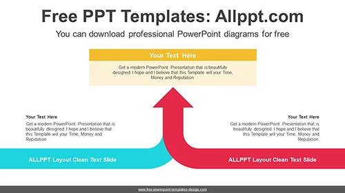 Symmetry Rising Arrow PowerPoint Diagram