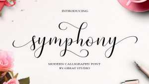 Symphony Script Font › Fontesk