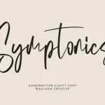 Symptonics Script Font