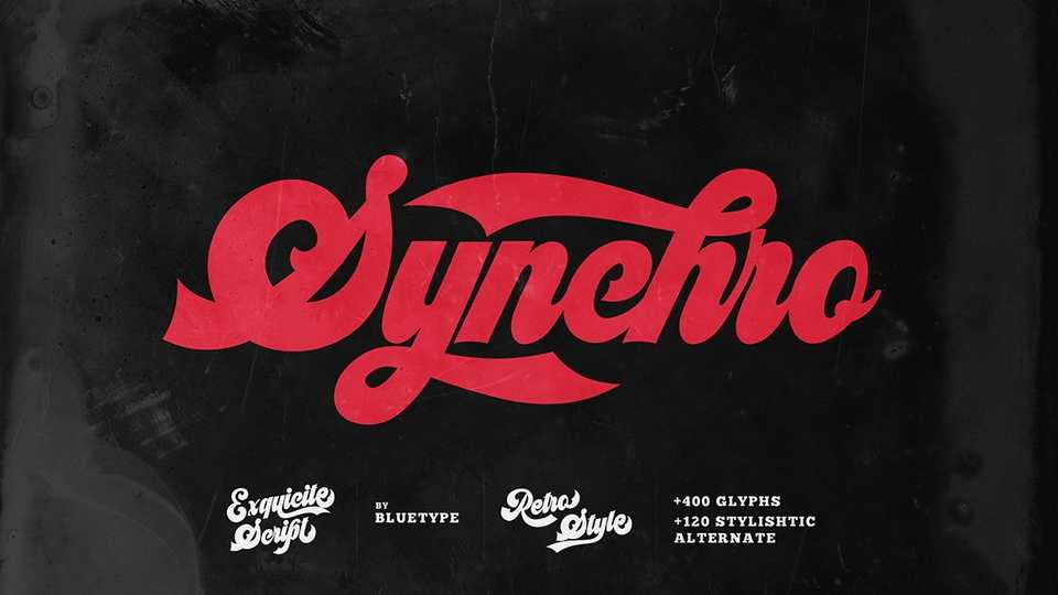 Synchro Script Font › Fontesk