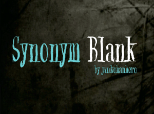 Synonym Blank Font
