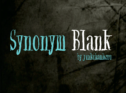 Synonym Blank Font