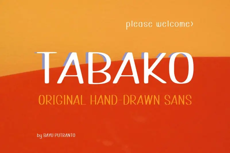 Tabako Free Font