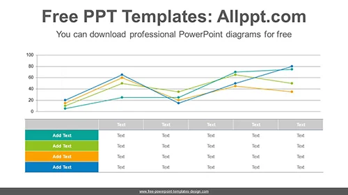 Table line chart PowerPoint Diagram Template