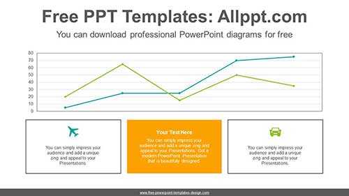 Table line charts PowerPoint Diagram