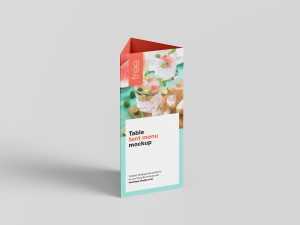 Table tent mockup - Instant Download