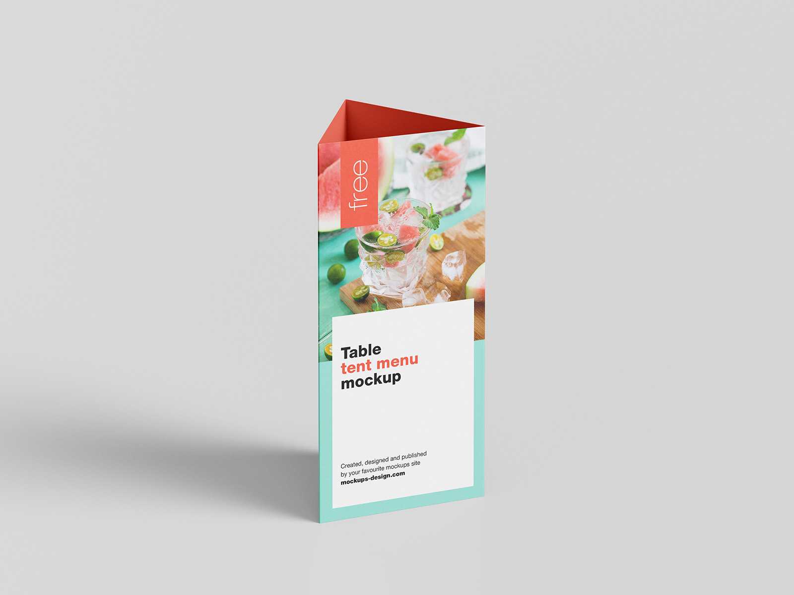 Table tent mockup - Instant Download