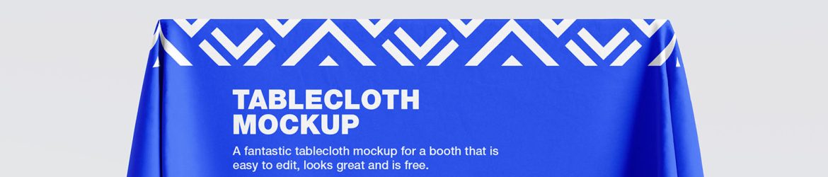 Tablecloth mockup Tablecloth mockup