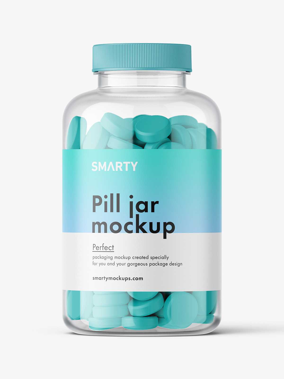 Tablets jar mockup