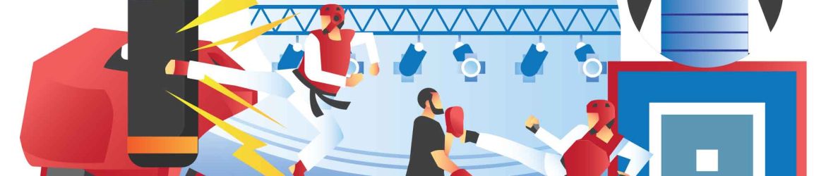 Taekwondo Vector Illustration (AI)