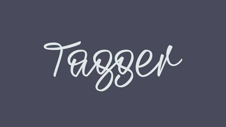 Tagger Script Font › Fontesk