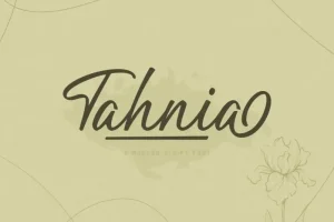 Tahnia Script Font